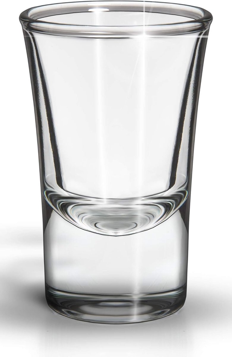 Tequila shotglazen set van 12 - 2 cl - dik glas - vaatwasserbestendig - SnelShoppen