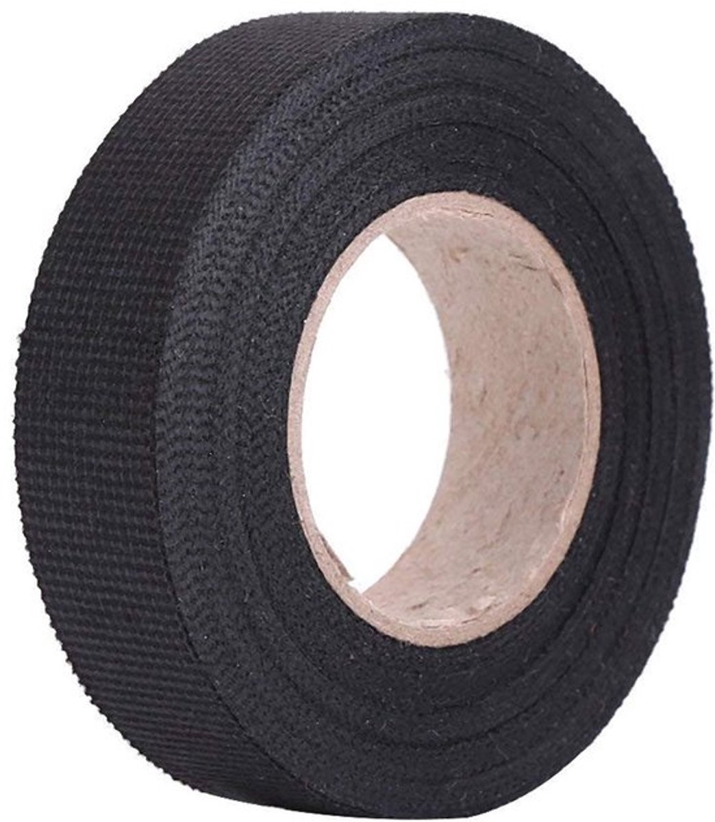 Textieltape zelfklevend - Isolatietape voor autokabelboom - Duurzaam materiaal - 19 mm x 15 m - Elektricientape - Ideaal voor kabelbindin...
