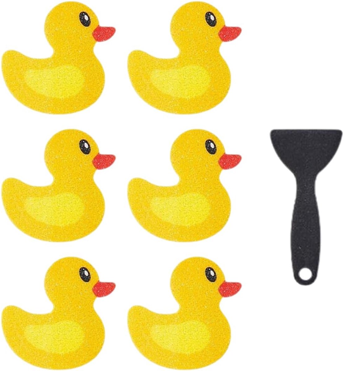 6 antislipstickers voor badkuip en douche met trekker (ca. 9,91 cm x 5,84 cm)