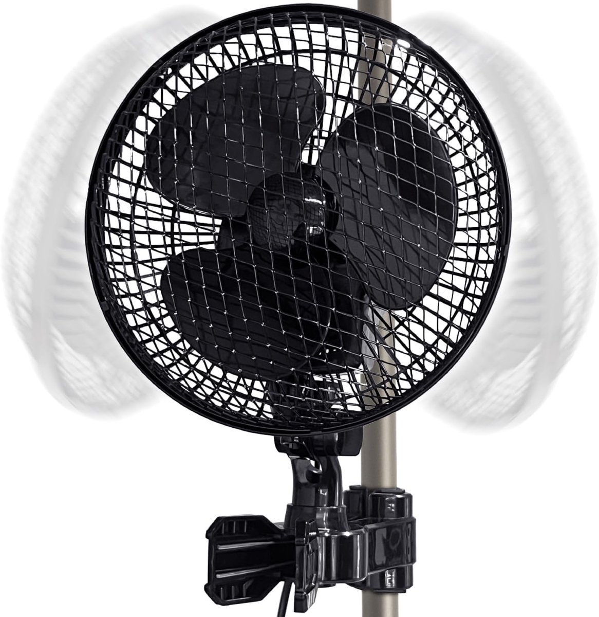 Clip-ventilator, 2 snelheden, oscillerende groei ventilator tent, 20 W