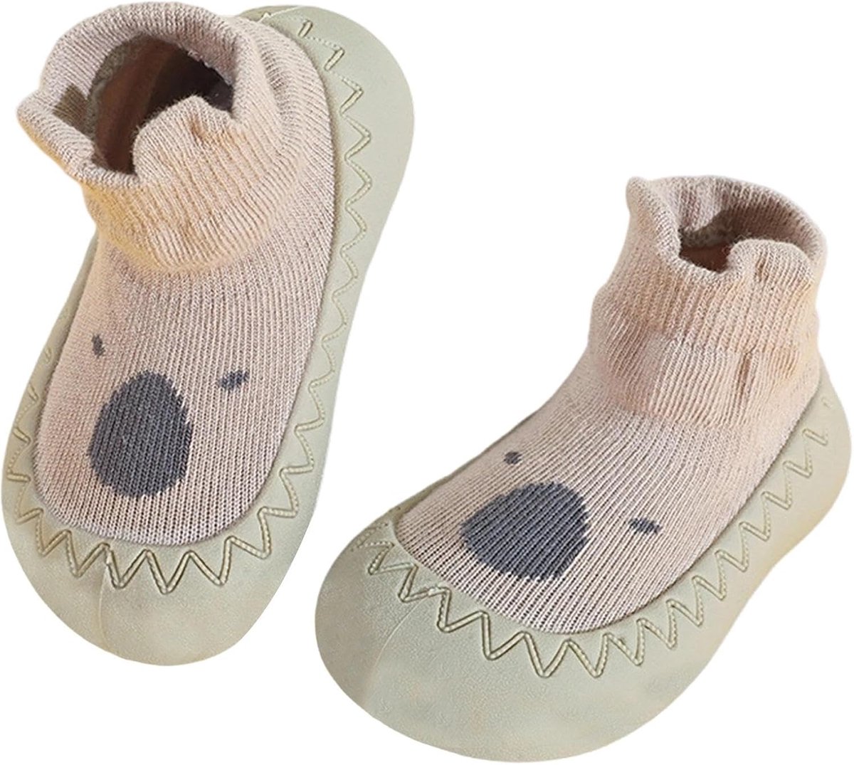 Sokken voor baby's, antislip babypantoffels, thermische sokken, babyschoenen, kruipschoenen, baby, katoenen babysokken, schattige cartoon-zachte gebreide babyvloerschoenen voor peuters