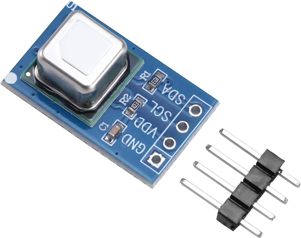 gassensormodule Binghe SCD41 CO₂-sensormodule CO₂ kooldioxide 2-in-1 temperatuur en luchtvochtigheid 2,4-5,5 V 400-5000 PPM met I²C-communicatie