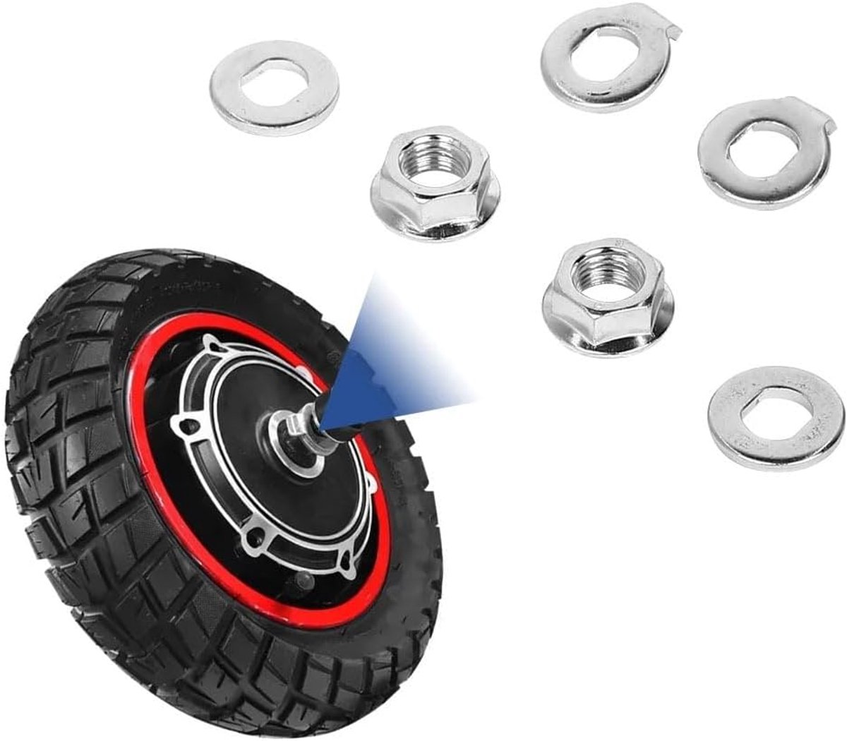 Wielmoer voor KUGOO M4/M4 Pro Elektrische Scooter Rijwiel Schroef Pakking M4 Scooter Hub As Moeren