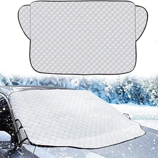 Voorruit Cover,Voorruithoes Voor de Autos,Voorruitafdekking,Winter Voorruit Cover,Anti Vries Deken Auto,Autos Voorruitbeschermer Afdekzeil Anti Sneeuw Vorst Ijs Warmte Zonwering Zonnescherm