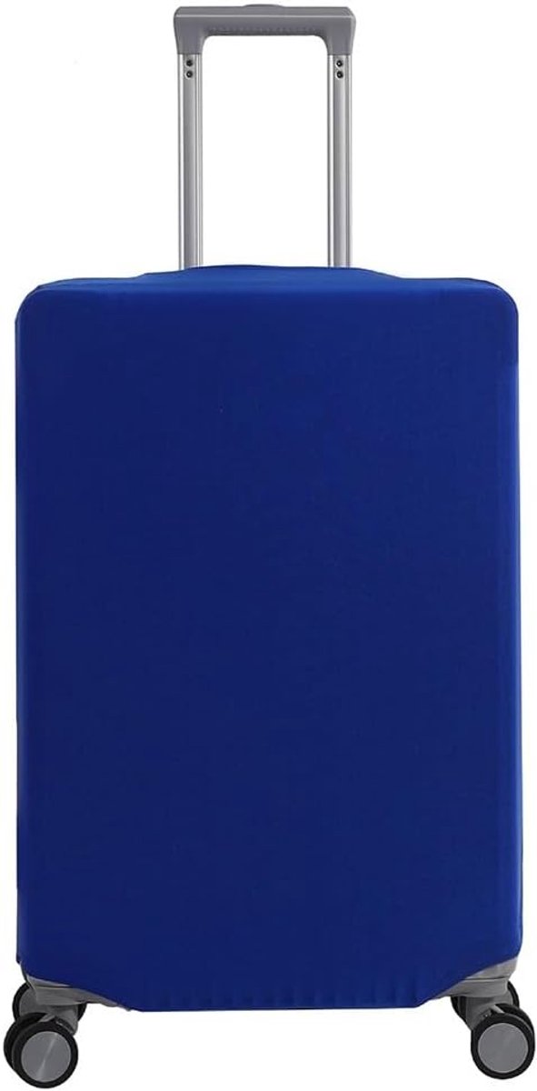 1 stuk kofferbeschermhoes, elastische kofferbescherming, beschermhoes, bagagehoes voor koffer, wasbaar, krasbestendig, M, blauw