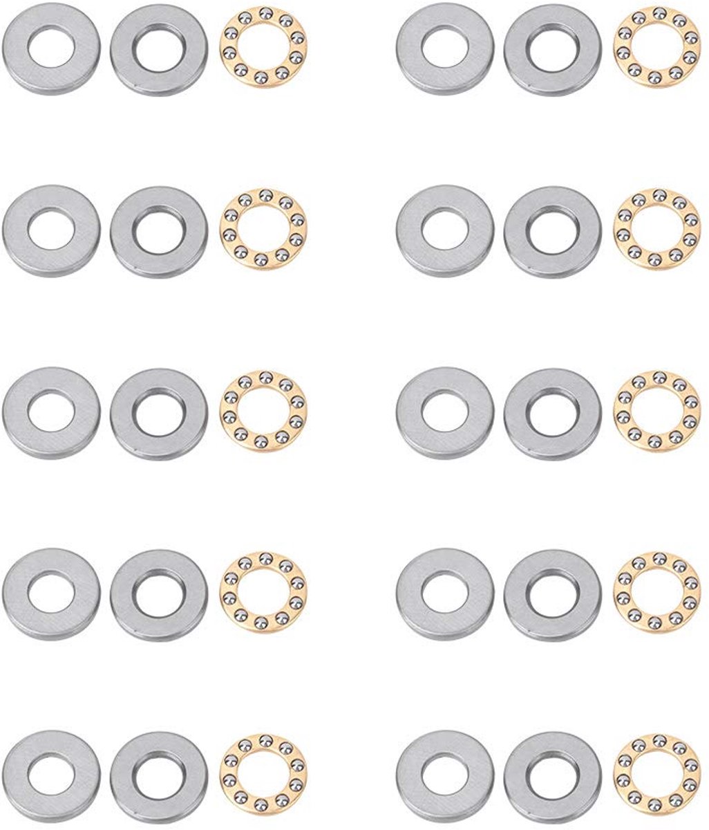 Lagers stuwkracht kogellager hoge precisie platte stalen lagers set voor de productie van machines(F12-21M 12 * 21 * 5mm)