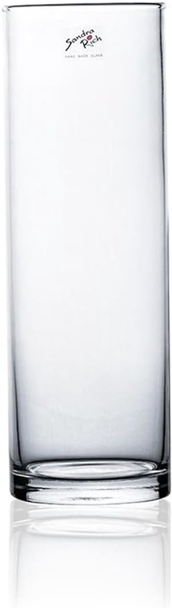 SnelShoppen - Glazen Bloemenvase 30 cm Cilinder, Duidelijk Glas, Hoogte 30 cm, Diameter 10 cm, Perfect voor Feest, Keuken, Tuin, 1 Stuk