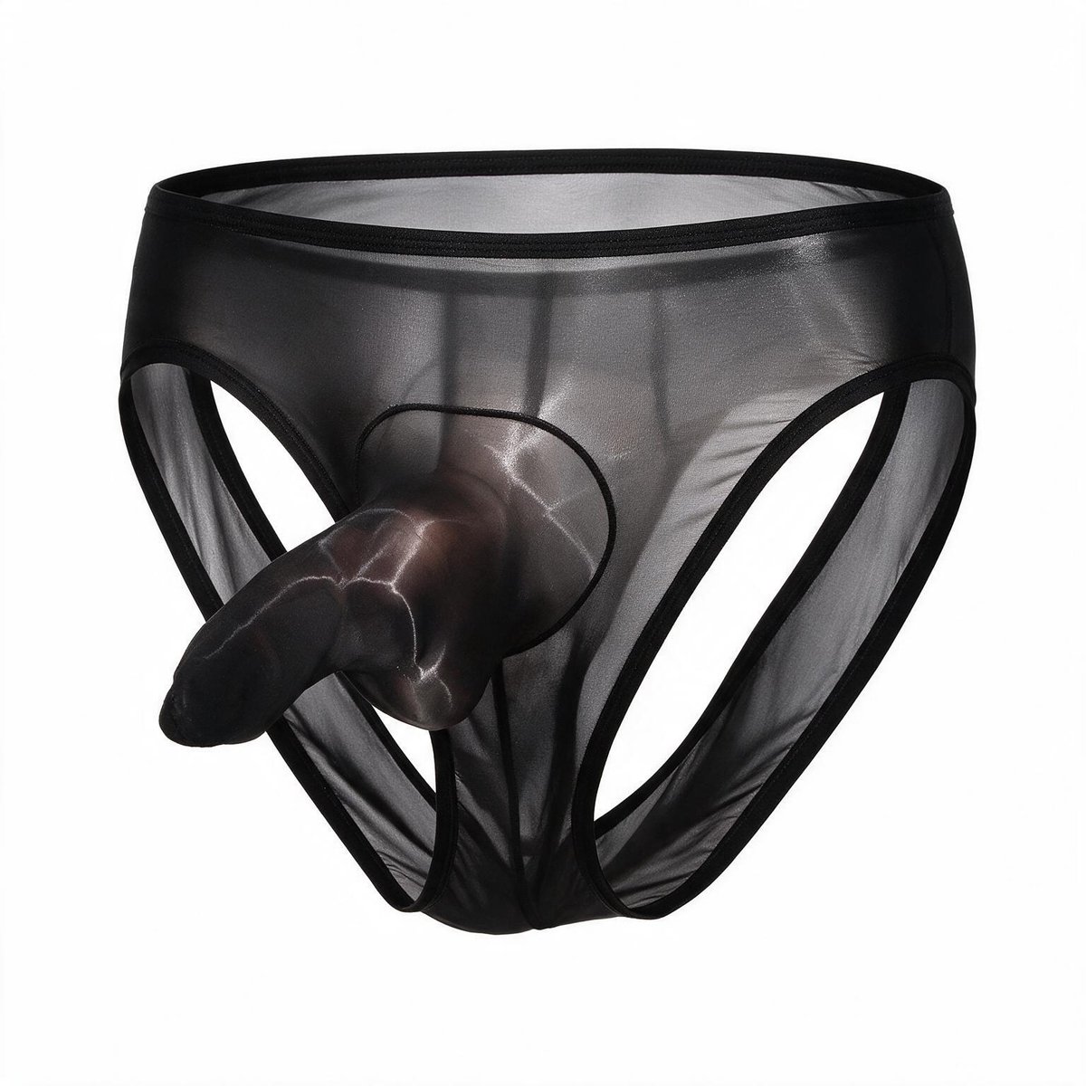Heren Slip met Penis Sleeve - Doorschijnend - Erotisch Ondergoed