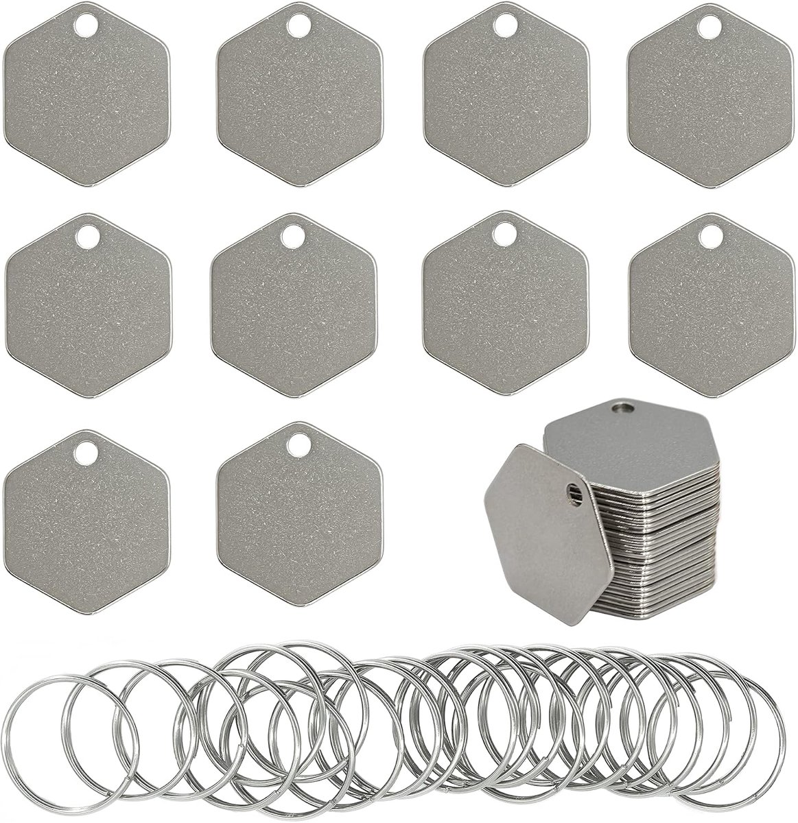 Vorm Honden Tags Sleutel Tags Roestvrijstalen Stempelplaten Gravure Sjablonen 25-Pack