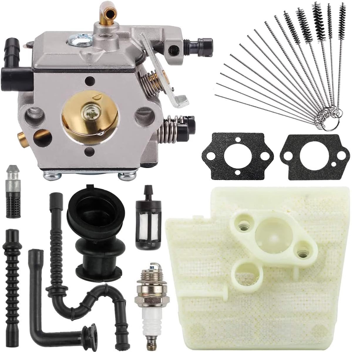 Carburateur voor STIHL 024 026 024AV 024S MS240 MS260 PRO kettingzaag, vervangt WT-194, WT-194-1, 1121 120 0611, met luchtfilter bougie buffer brandstofleiding tune up kit