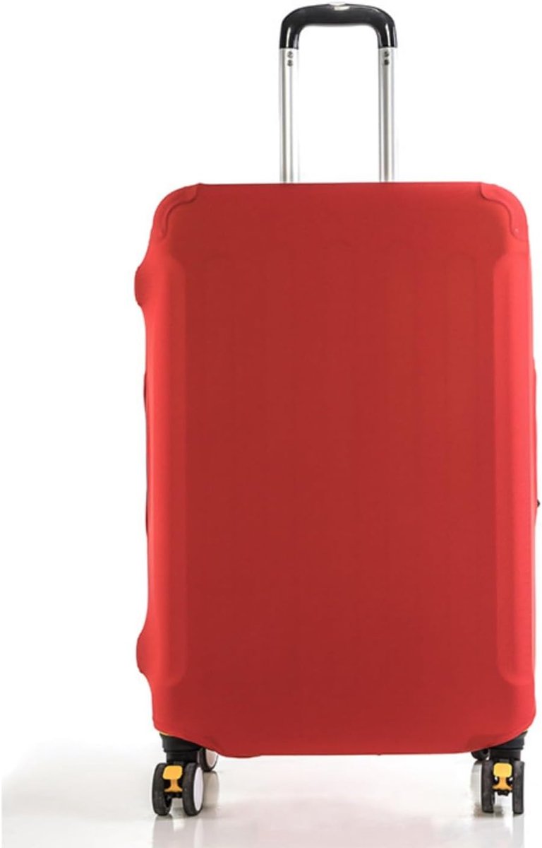 Bagagehoezen voor koffer, elastische wasbare stretch kofferbescherming, bagagehoes (Red, XL)