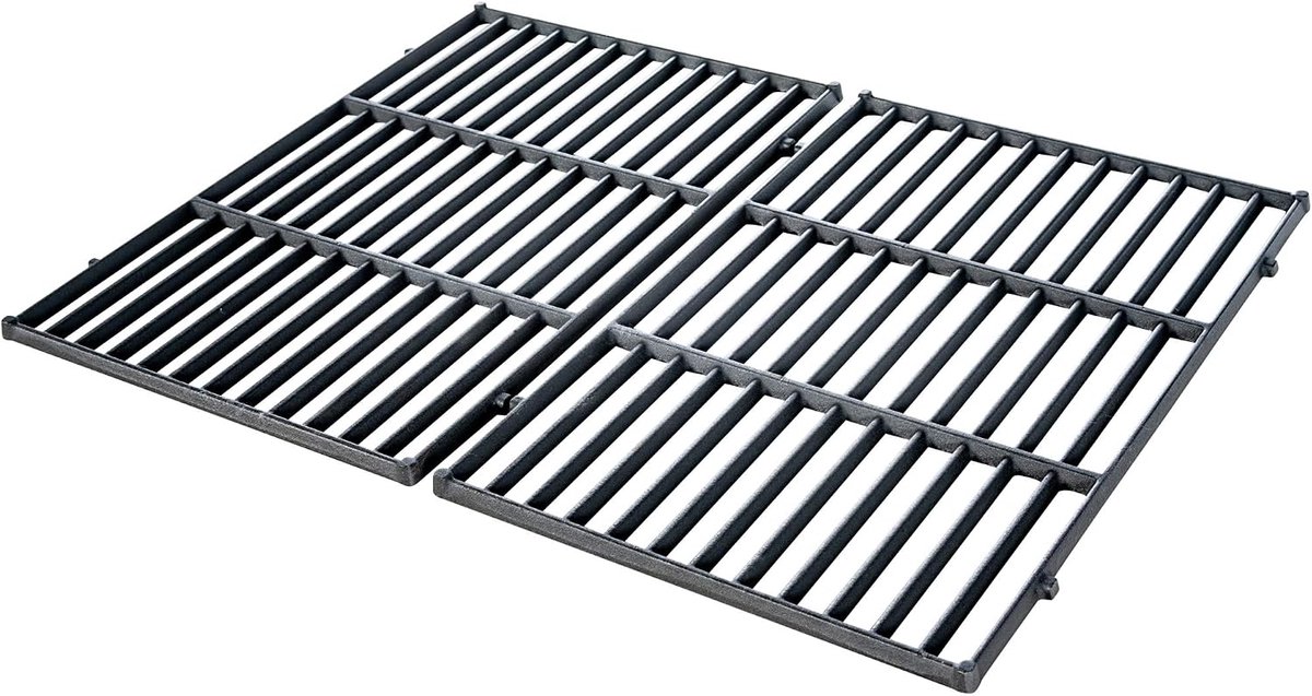 Grillrooster - Set - Bbq - Gietijzer -, Kleur:zwart, Maat: