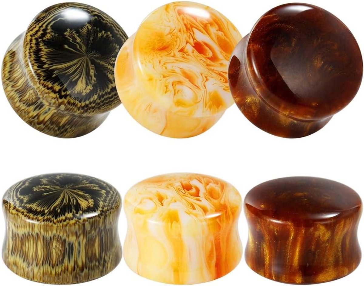Tunnels en pluggen stenen marmeren patroon roestvrij staal kit brancard meerdere expander populaire tunnels meters 2 g - 5/8 inch in 6 mm - 16 mm, Hout