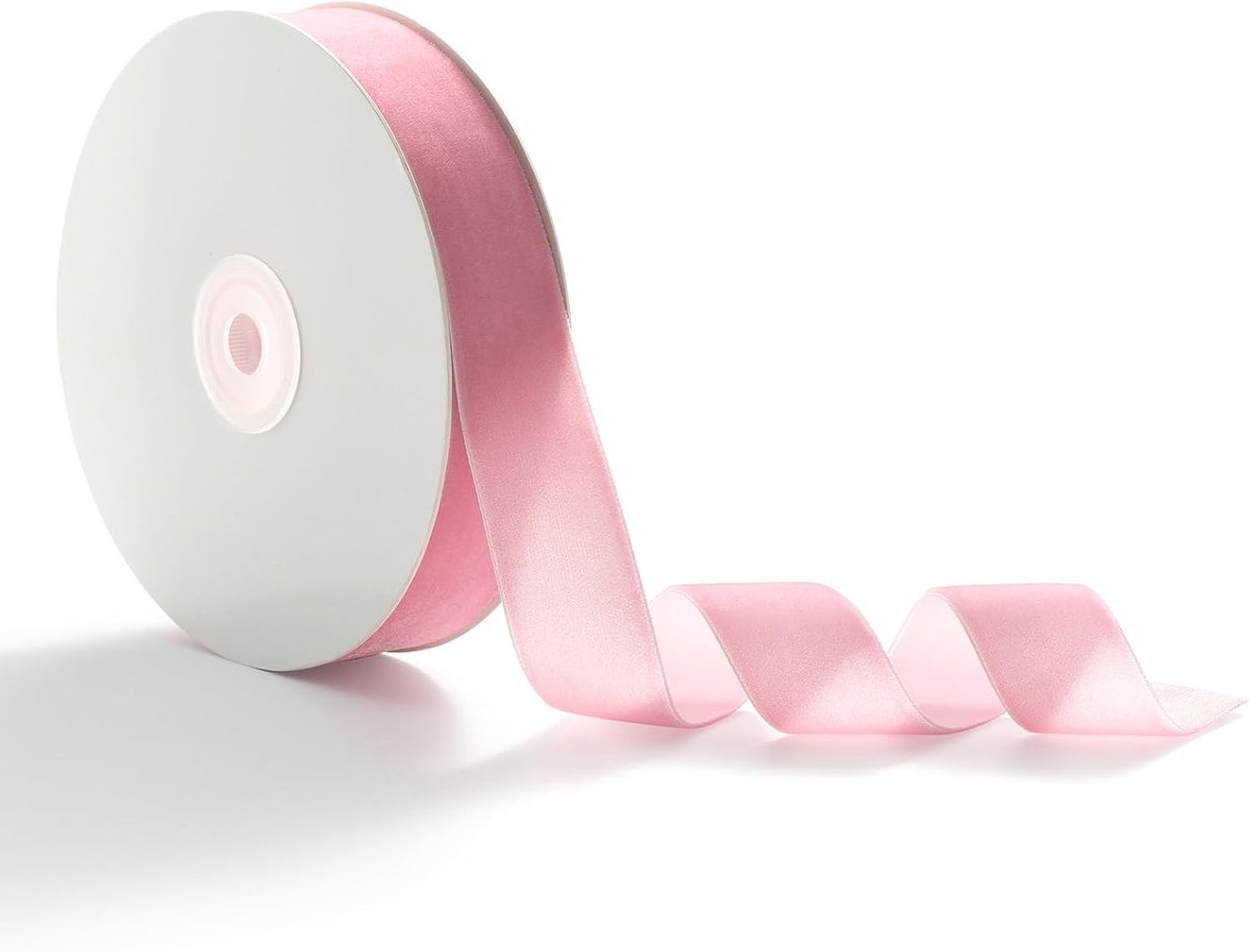 satijnen lint Roze stropdaslint satijnen lint cadeaulint satijnen 2,5cm x 9m cadeaulinten satijnen linten