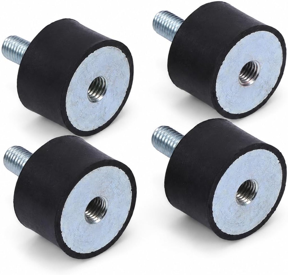 Silent Block M8, 4 stuks Silent Block Airconditioning M8 Anti-Vibratie Schokdempers voor Auto Eén Bout