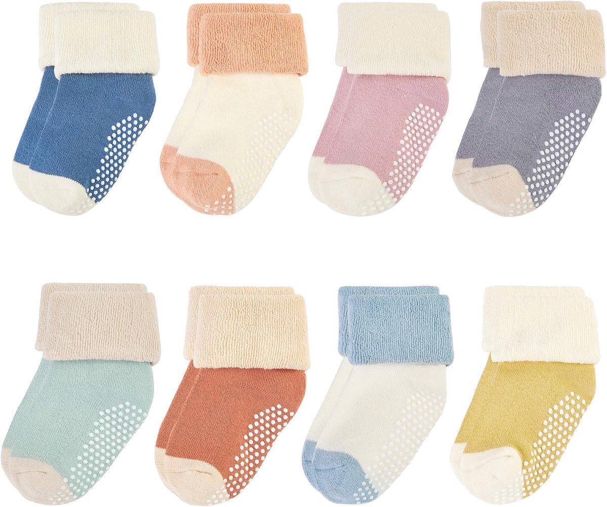 Baby Toddler Kids Thick Cotton Socks With Grip baby-jongens dik