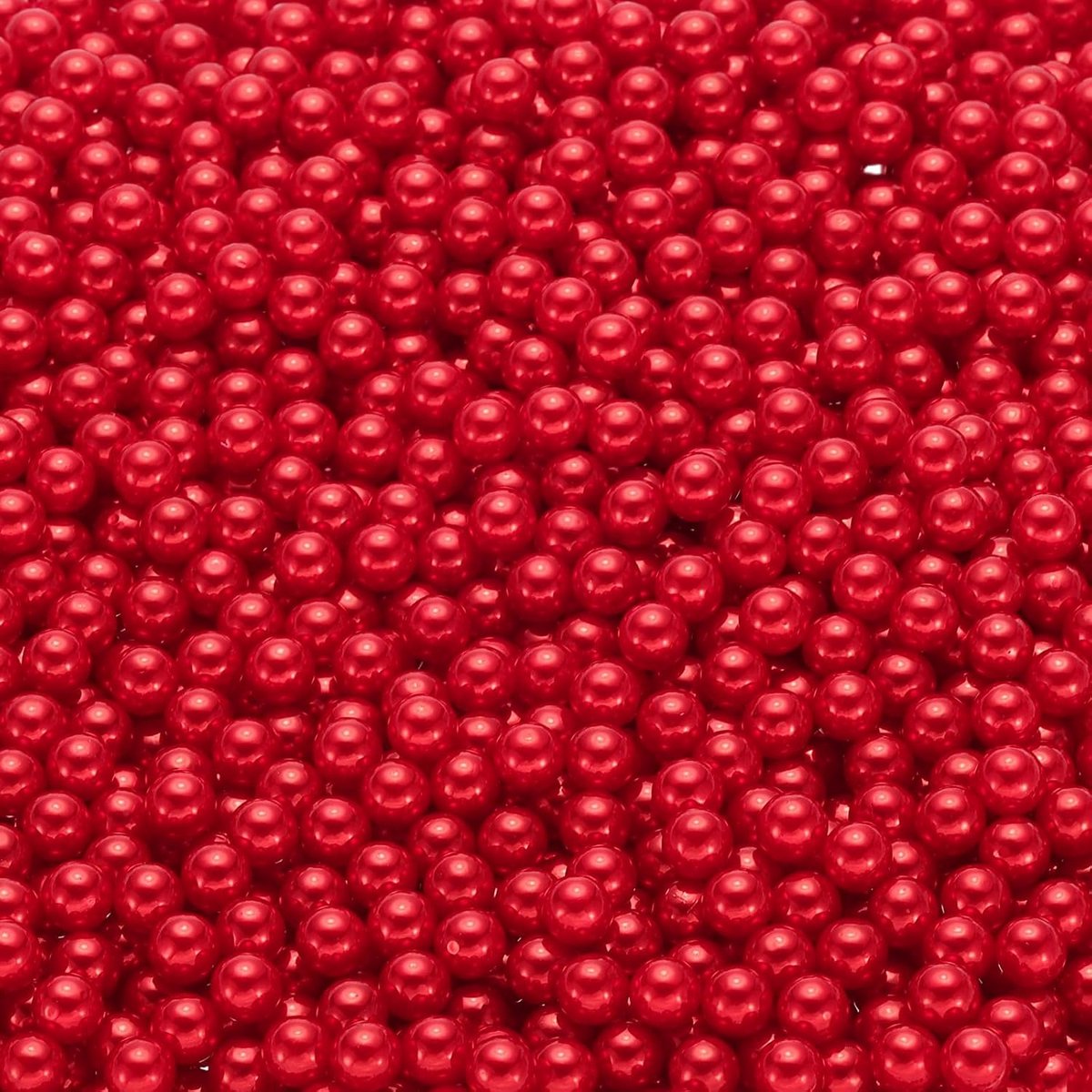 2500 stuks kunstparels, verwerking, 6 mm, zonder gat, ronde kralen, ABS-kralen, voor het maken van vazen, sieraden maken, vulstoffen, cosmeticadozen, strooien, tafel, decoratie, huis, rood