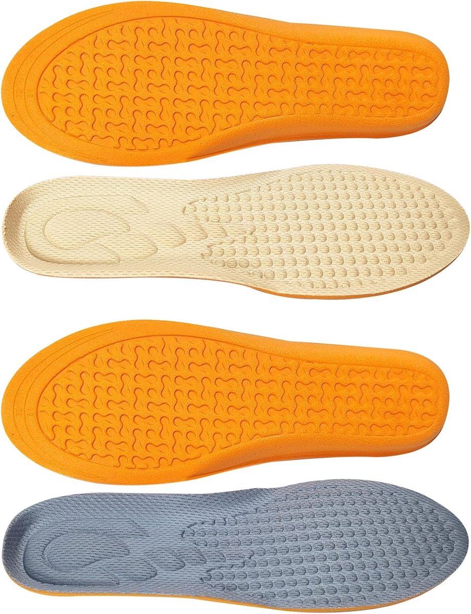 2 paar inlegzolen voor kinderen, op maat te snijden, verstelbaar, voor ademende trainingsschoenen, geschikt voor kinderen met te grote schoenen om inlegzolen te vervangen, maat 33,5-35