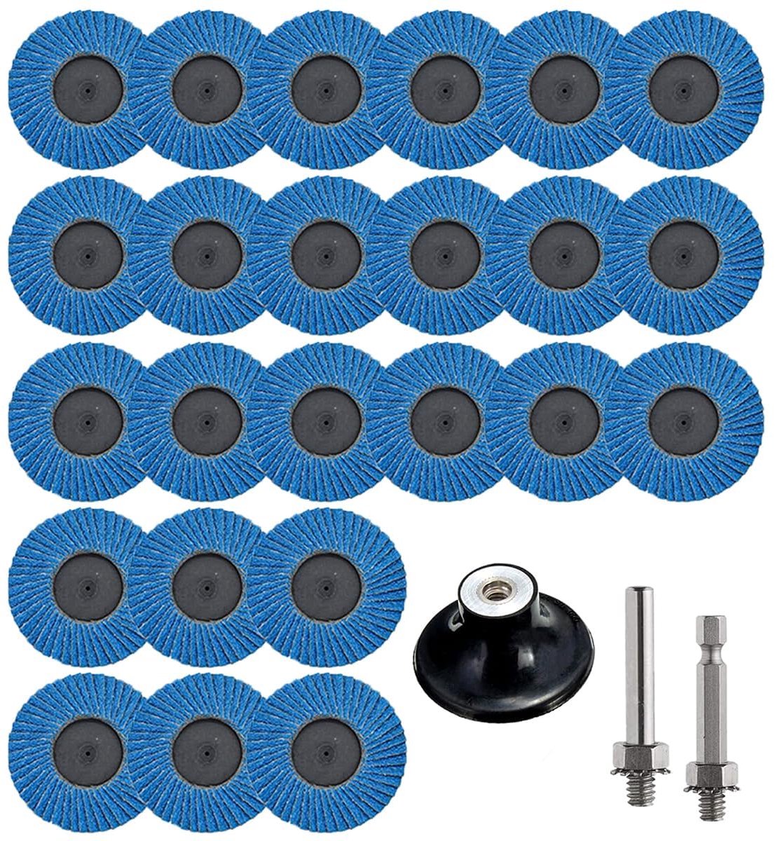 24 stuks lamellenschijven 50 mm slijpschijven