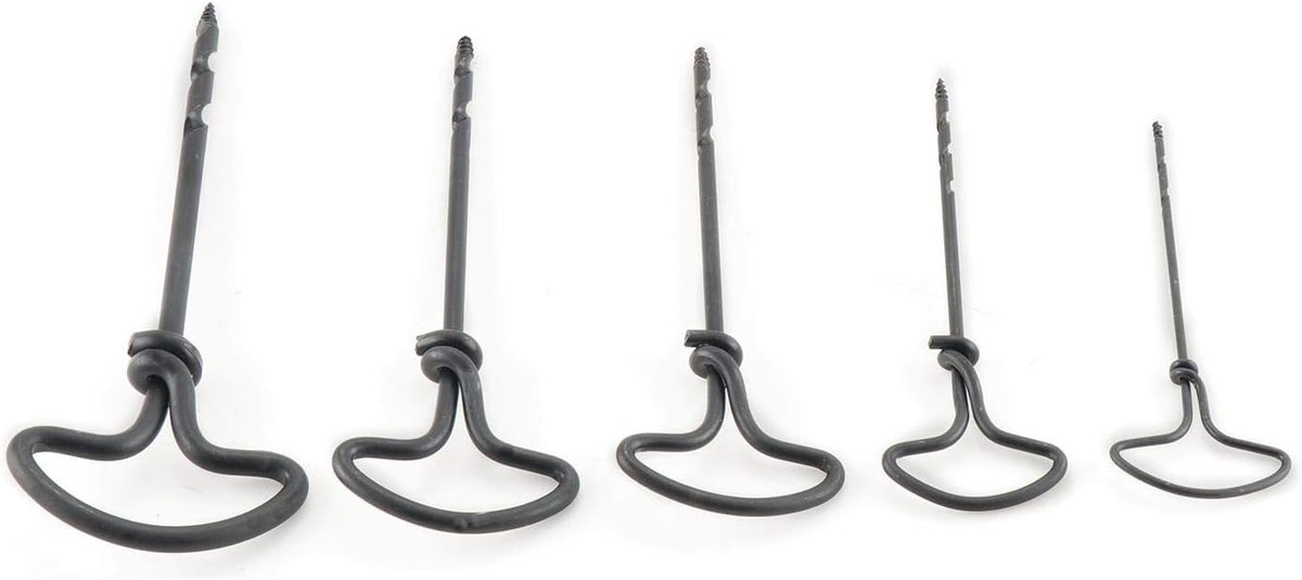 handboorset 5-delig, 2-6 mm, knopenboor, kastanjeboor en kinderboor