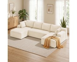 Xbro Hoekbank in U-vorm met Slaapfunctie,Modulaire Hoekba…