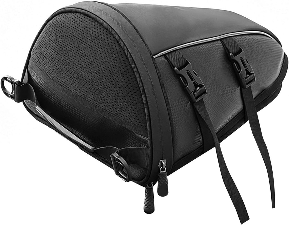 KZQ Motorfiets achtertas-Motorfiets achterzitje gereedschapstas-Multifunctionele motortas-Motorfietsbagage motorfiets pannier met schouderband voor motorfietsen