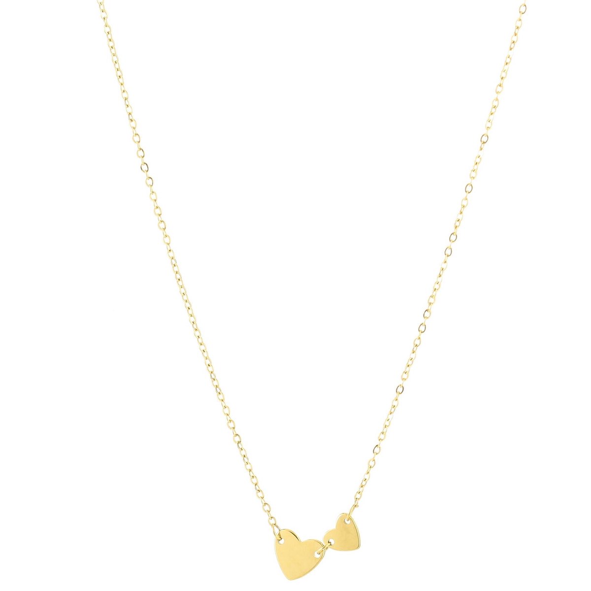 Michelle Bijou Ketting Hartjes goud
