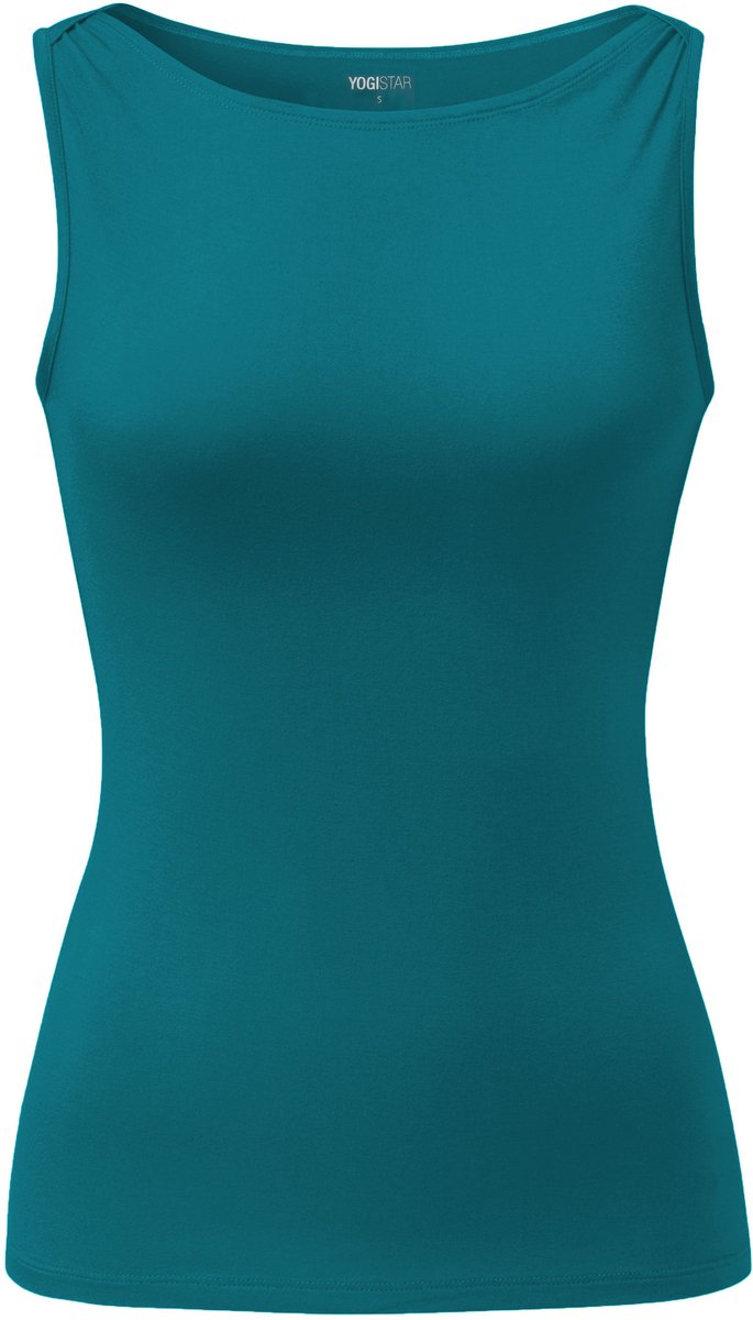 Yoga-Top Boatneck "ala" - petrol — afbeelding 3