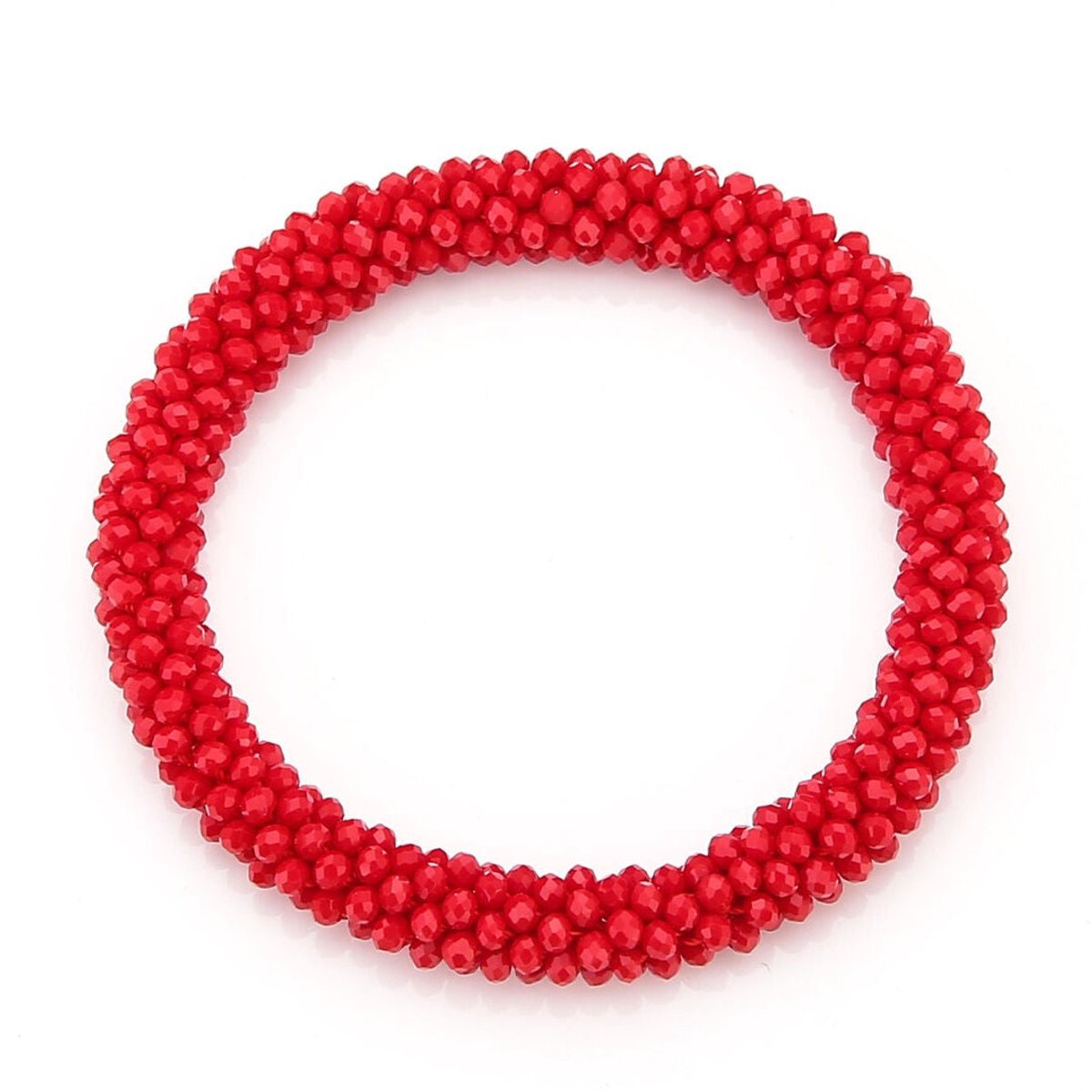 Michelle Bijou Armband Kralen Strass rood
