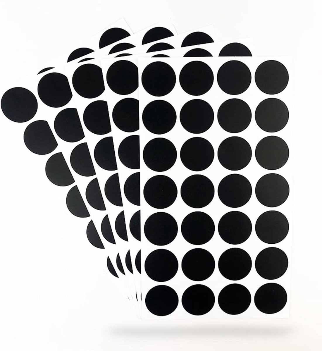 Houdao 140 stuks Kruidenetiketten Zelfklevende Kruidenstickers 3,5 cmØ Ronde Zwarte Schrijflabels Zelfklevend voor - ShopVlot