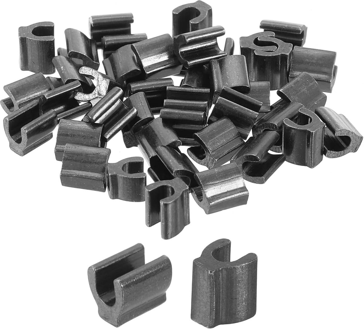 Sluitingen, # 10 bovenste clips voor tassen, mantels, jassen, ritssluiting, gesloten vervanging, zwart metallic