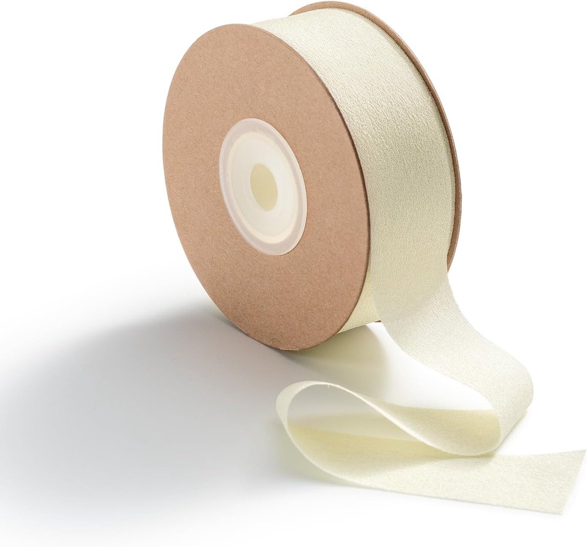 Lint Cadeaulint Beige Chiffon 2,5 cm x 23 m Decoratief Geschenklint lint voor Verjaardag Bruiloft Valentijnsdag DIY Projecten en Knutselen,Crème