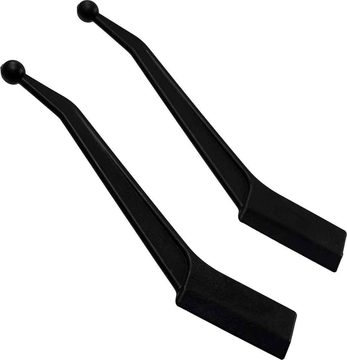 - C59617-set van 2 tegelvoegspatels 117 x 38 mm - van kunststof - voor voegen reparatiegereedschap tegels renovatie decoratie badkamer wc keuken - kleur zwart