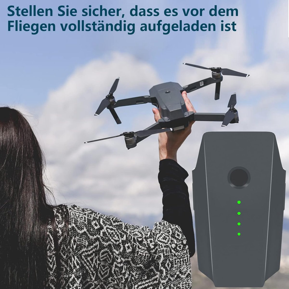 Pro Accu, 2 stuks, 11,4 V, 3830 mAh, intelligente flight, Li-polymeer, reserveaccu voor DJI Mavic Pro Platinum, DJI Mavic Pro Alpine White Drone (niet geschikt voor Mavic 2) – foto 3