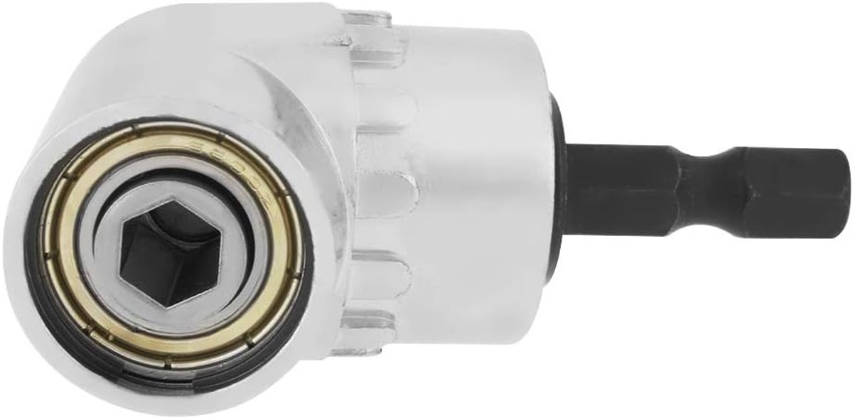 Socket Houder Haakse Boor Adapter, 90 Graden en 105 Graden 1/4 Inch Verlenging Hex Boor Bit Verstelbare Magnetische Hoek Hex Bit Driver