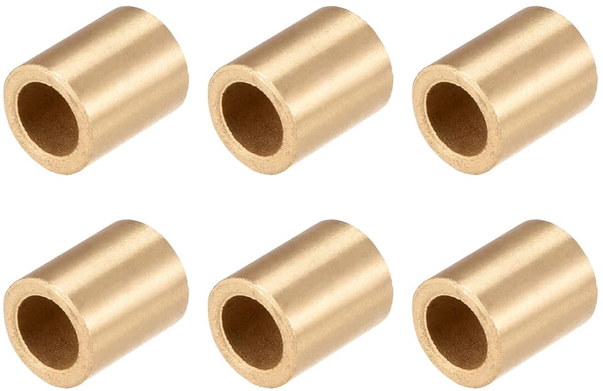 8 mm x 12 mm x 15 mm lagerhulzen x 6 stuks zelfsmerende tin bronzen bussen voor elektrische apparaten en huishoudelijke apparaten
