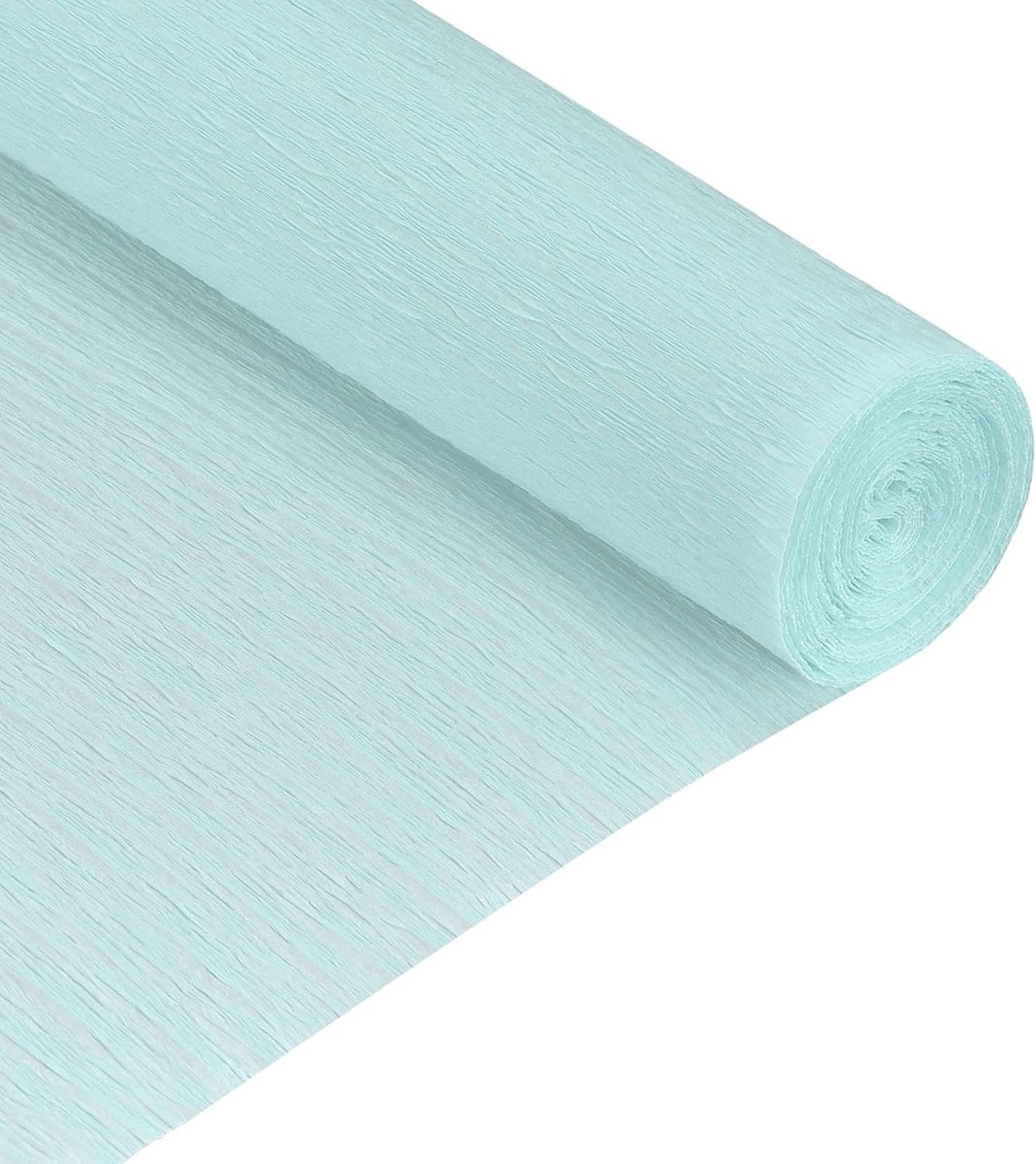 Crêpepapier, 210 cm, lengte 50 cm, breedte voor ceremonies, bruiloften, verschillende grote feesten, decoratie, lichtblauw