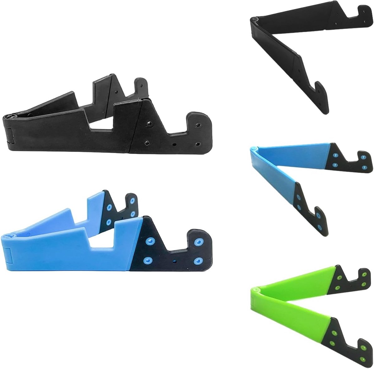 5 stuks driehoekige standaard, opvouwbare telefoonhouder voor mobiele telefoon, mini-houder, V-vormige desktopstandaard voor mobiele telefoon, tablet pc
