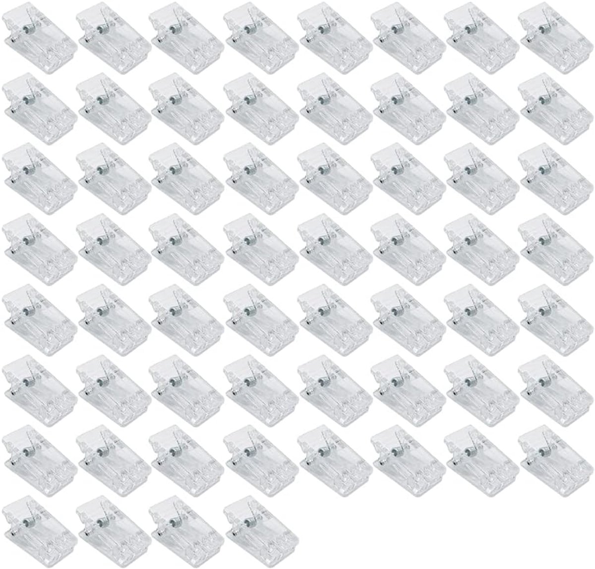 60 stuks veerclips, kunststof klemmen, wandclips, fotoclips, voor thuis en op kantoor, fotoposter (niet gelijmd)