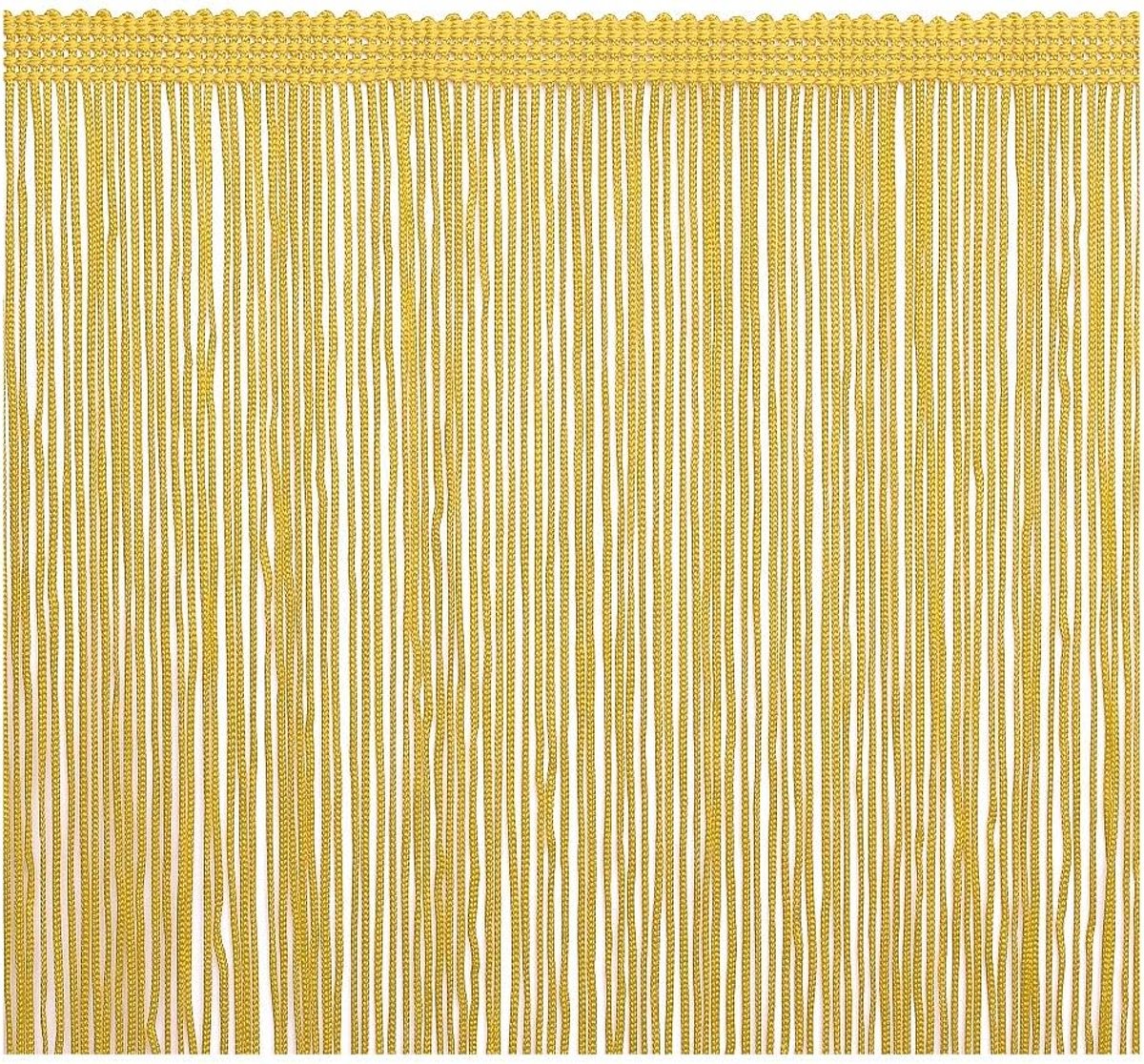 1,86 m franjes trimcule 20 cm breed voor accessoires voor kleding en trouwjurk, Latijnse decoratie en lampenkap om te knutselen (goud)