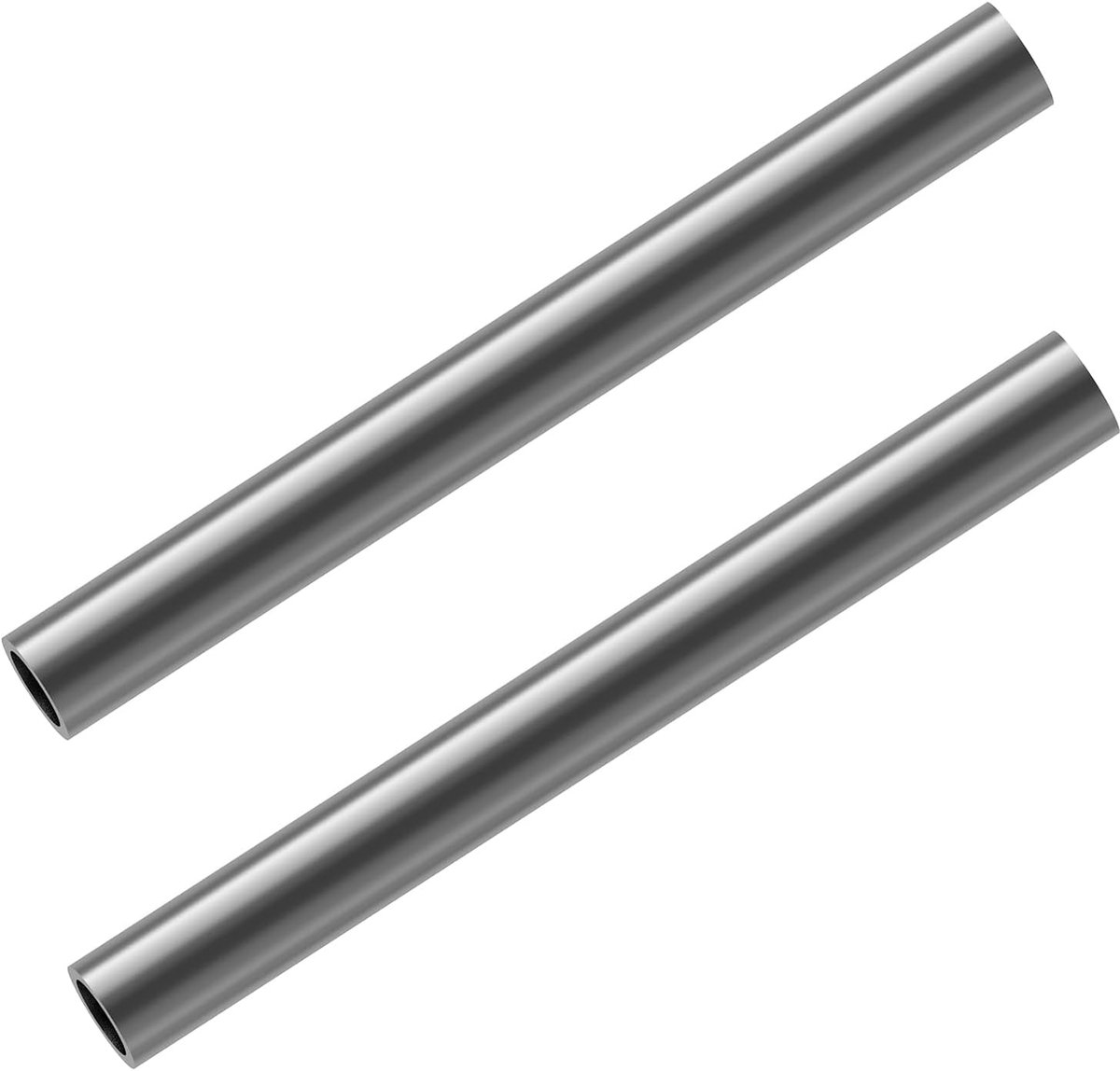 Buizen, 2 stuks, 19 mm OD, 15 mm ID, 2 mm wand, 30 cm lengte, roestvrijstalen balustrade, ronde buis voor industrieën automotive toepassingen
