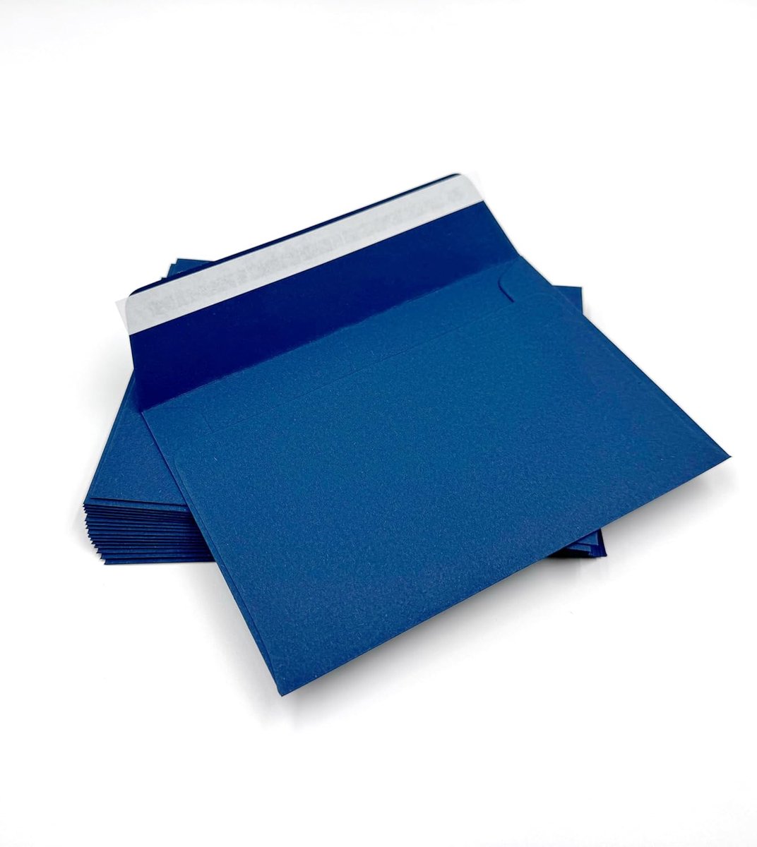 50 azuur-blauwe enveloppen, C6, Caribic met aftrekstrips, 162 x 114 mm, briefkaartformaat, enveloppen, azuurblauw, koningsblauw