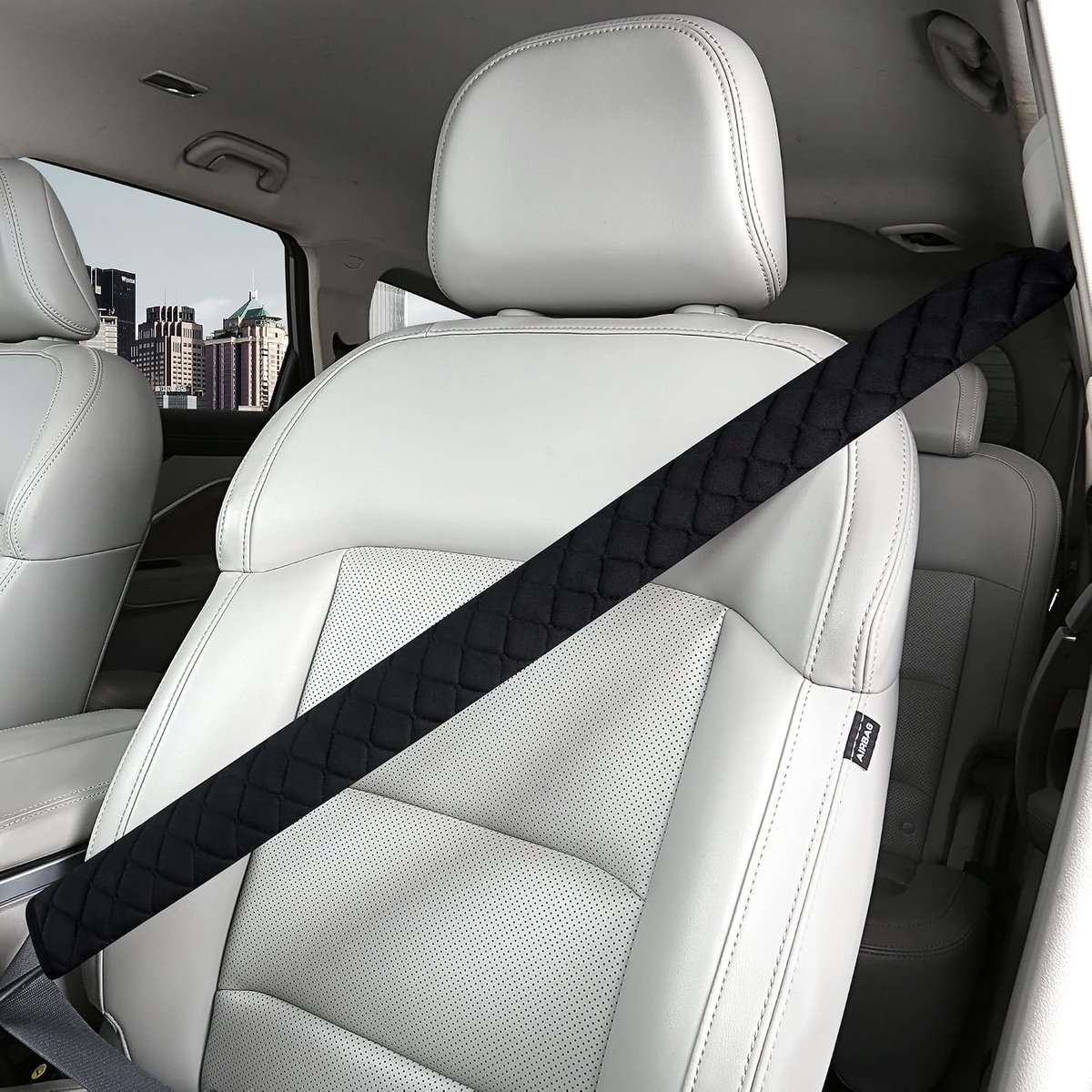 Extra lange veiligheidsgordelhoezen voor volwassenen, kinderen, dames en heren, zachte autogordelgordelkussen voor sedan, SUV, vrachtwagens, schoudernek borstbeschermers, auto-accessoires