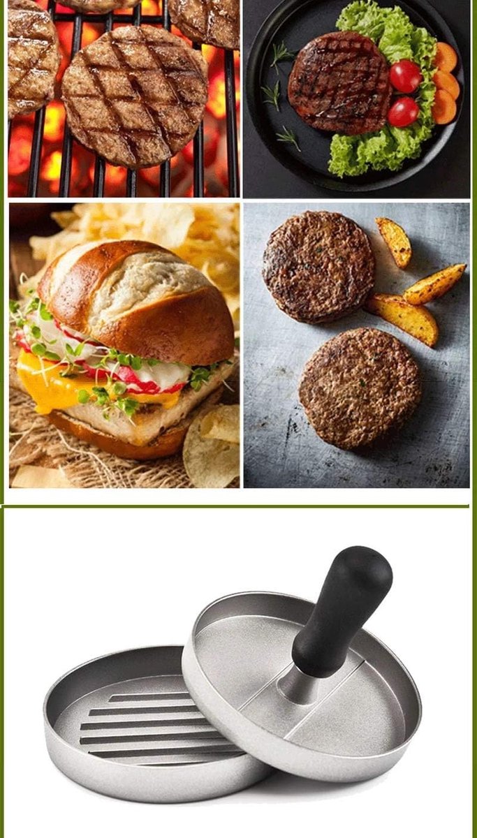 ronde vorm hamburger pers schimmel, hamburger pers Patty maken, perfect voor DIY Hamburger