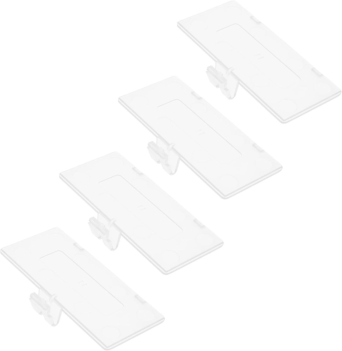 4 stuks batterij deurafdekking deksel achterdeur Cace vervanging compatibel met Nintendo Game Boy Pocket GBP Systeemconsole (transparant)