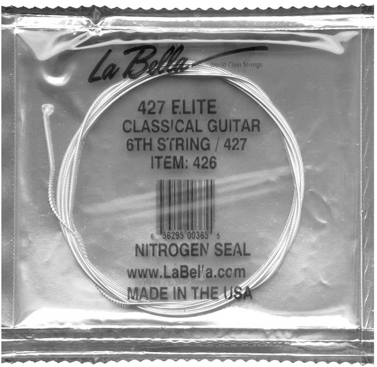 La Bella L-426 E-6 snaar, silverplated wound nylon