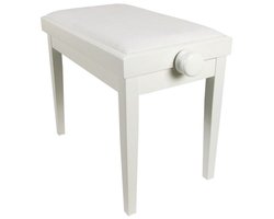 Scarlatti Piano Bench White Adjustable Matt KY102-14W