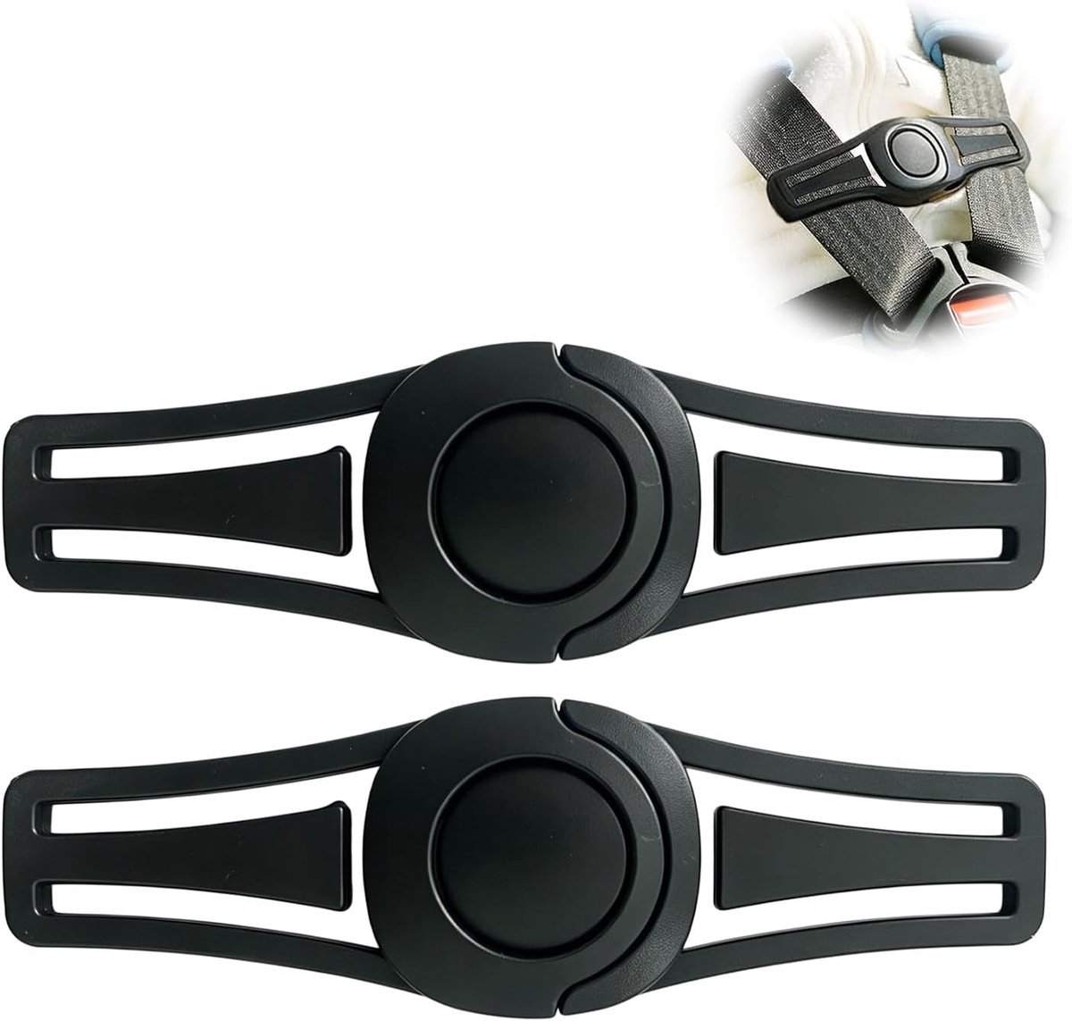 SnelShoppen - Set van 2 Veiligheidsgordels voor Kinderzitje, Autogordel Beveiliging met Clip, Universele Kinderzitje Gordel, Veiligheid, Eenvoudig Geb