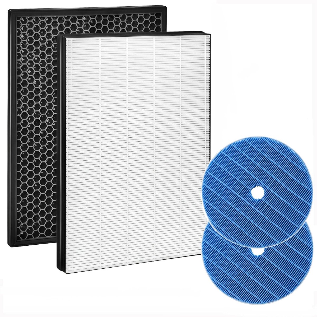 Vervangingsfilters luchtreiniger - HEPA-filter en koolfilter - 4 stuks voor betere luchtkwaliteit - SnelShoppen