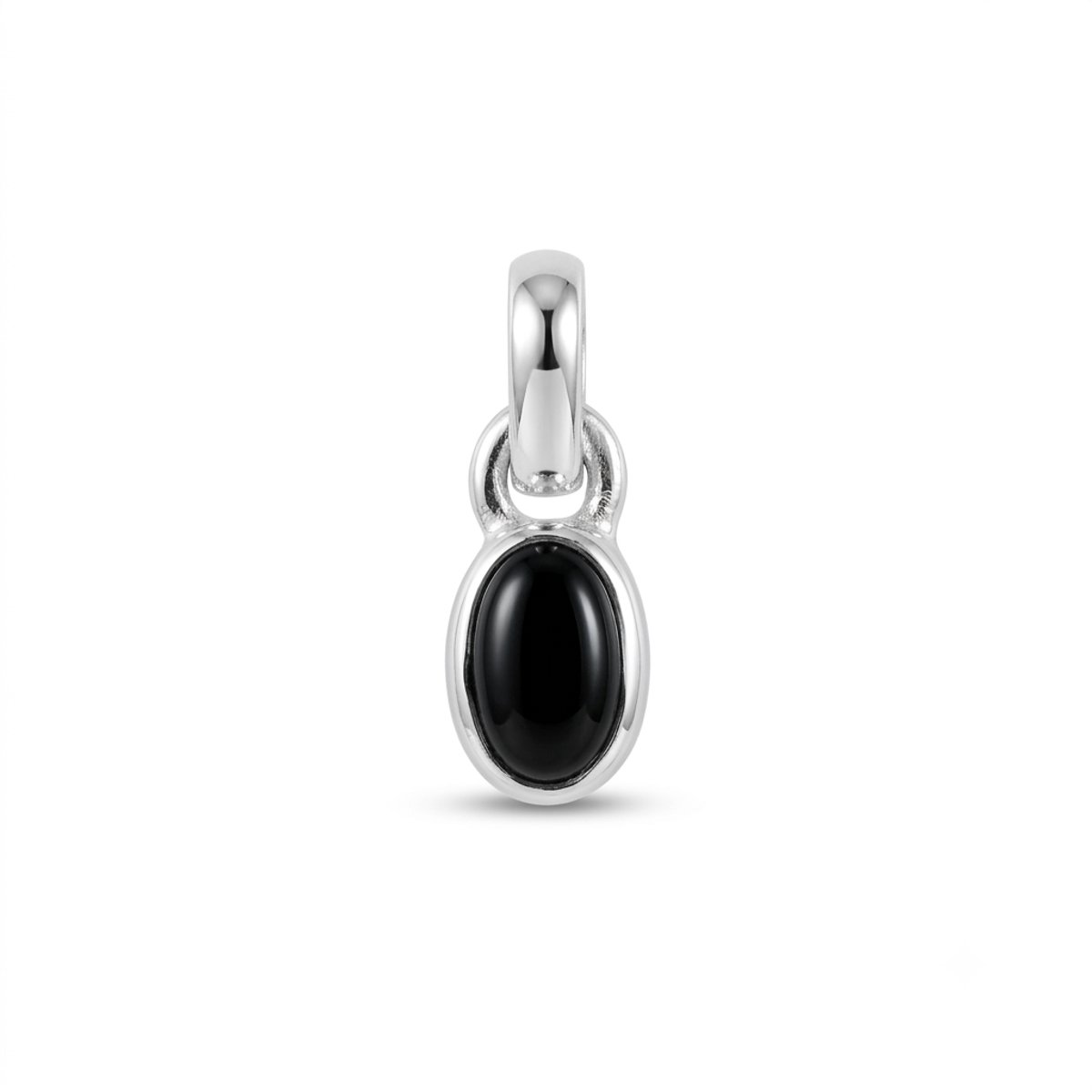 House of Jewels - Zwarte Onyx Hanger - 925 Zilver